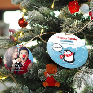 Circle coaster ornaments