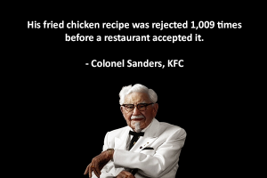 Colonel Sanders quote on perseverance