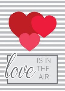 Love is in the Air Creeting Card