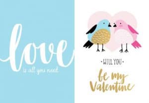 Love Birds Romantic Card