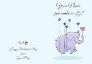 Elephantastic Card for Valentines Day