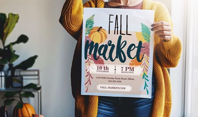 Affiches publicitaires d’automne : boostez votre visibilité locale
