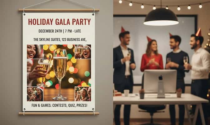 Promotions du Nouvel An : Affiches & flyers pour une visibilité immédiate